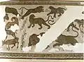 Mosaïque, lancé mixte d’animaux sauvages, musée national du Bardo.