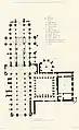 Plan de la cathédrale de Worcester fait en 1836.