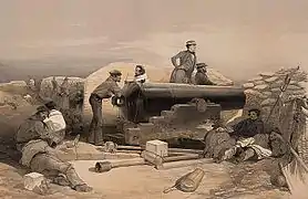 Artillerie britannique durant le siège de Sébastopol (1854)