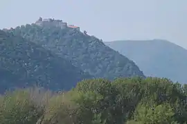 Vue du château de Visegrád.