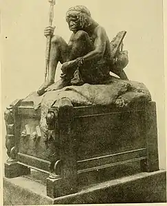 Ward, A Congo chief From a bronze statue by the Author (Gold Medal, Paris Salon 1908), bronze, dans A voice from the Congo, 1910