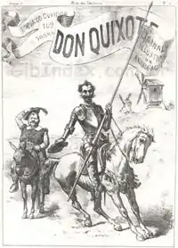 Première page de Don Quixote no 1 (1885)