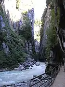 Vue du chemin des gorges.