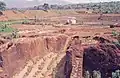 Carrière de latérite abandonnée (Inde).