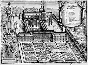 Abbaye Saint-Éloi de Noyon dans Monasticon Gallicanum, 1677