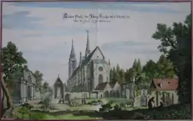 gravure de l'église en 1655