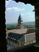 L'abbaye vue depuis la tour des Fromages.