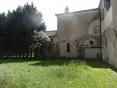 Emplacement de l'ancien cloître.