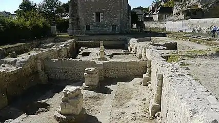 Vestiges de l'abbaye de Marmoutier.