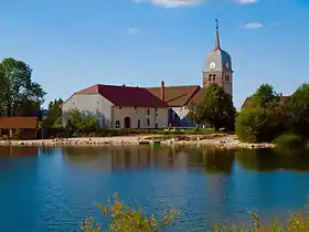 Site actuel au bord du lac de l'Abbaye