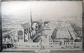 L'abbaye au XVIIIe siècle (source inconnue)