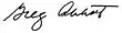 Signature de Greg Abbott