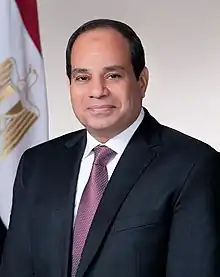 Abdel Fattah al-Sissi, président de la république arabe d'Égypte depuis 2013.