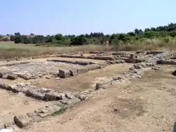 Grande demeure d'Abdère d'époque hellénistique et romaine, avec sa cour centrale pavée.
