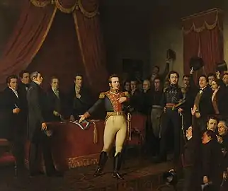 L'abdication de Bernardo O'Higgins (1875)