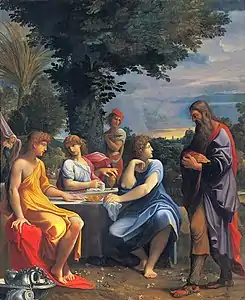 Abraham et les trois angesPinacothèque nationale de Bologne.