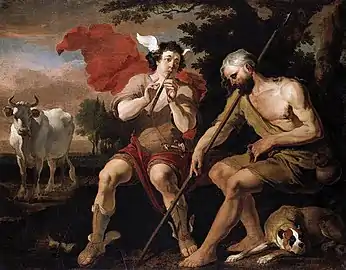 Mercuris et  Argos par Abraham Hondius