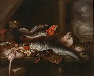 Nature morte aux poissonsvers 1650, Dresde