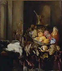Nature morte avec fruits et gibier (vers 1660), Abraham van Beijeren