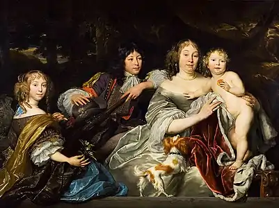 La Princesse Albertina d'Orange avec des enfants (1668), Leeuwarden, Fries Museum (en).