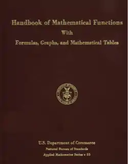 Image illustrative de l’article Handbook of Mathematical Functions