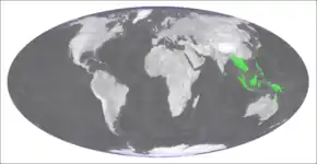 Description de l'image Abrodictyum obscurum distribution.png.