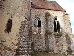 Angle sud-est de l'ancien chevet.