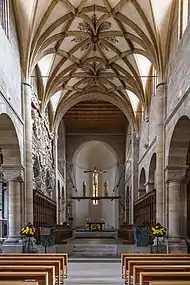 L'intérieur de la basilique de l'abbaye de Seckau. Octobre 2020.