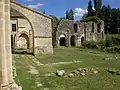 Arc-boutant Sud et cloître.