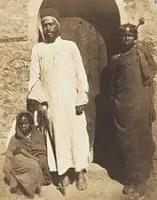 Abu Nabut et ses esclaves noires au Caire, 1852.