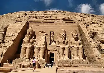 Grand temple d'Abou Simbel. Nubie. Règne de Ramsès II, XIXe dynastie