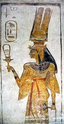 Néfertari avec un sistre.