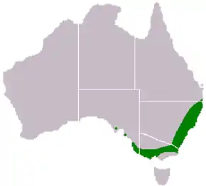 Description de l'image Acacia-longifolia-range-map.png.