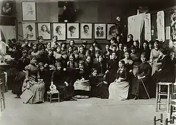 L'académie en 1885.