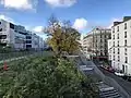 Accès à la Petite Ceinture du 15e depuis la rue Leblanc