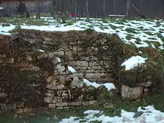 Accès aux champs sur forte pente.