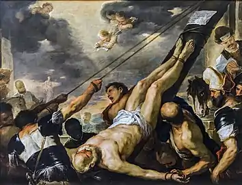 Crucifixion de saint PierreLuca Giordano 1692