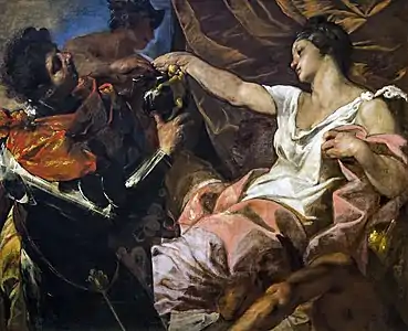 Francesco Maffei 1650 Scène mythologique, huile sur toile, 130 × 161 cm. Galeries de l'Académie