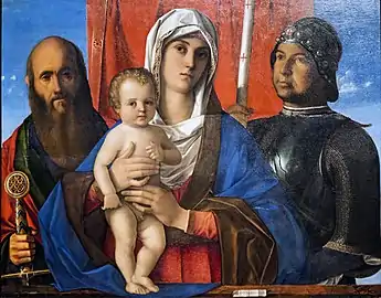 Madone à l'enfantentre saint Paul et saint GeorgesGiovanni Bellini
