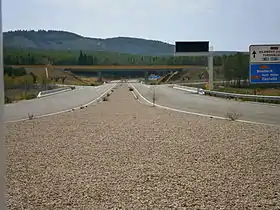 L'accès à l'aéroport de Castellón.