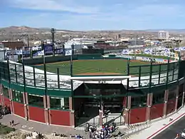 Description de l'image Aces Ballpark from garage.jpg.