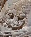Bas-relief d'un lion achéménide.