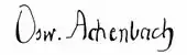 signature d'Oswald Achenbach