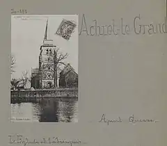 Carte postale de l'église avant 1914.