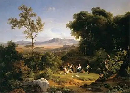 Paysage de Frascati (1822), Paris, musée du Louvre.