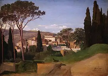 Vue d'une villa romaine (1844), Paris, musée d’Orsay.