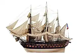 illustration de Fougueux (navire de ligne)