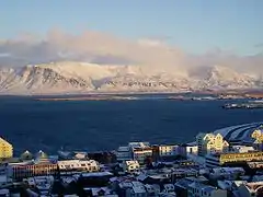 Reykjavík et Faxaflói.