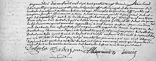 Extrait numérisé du registre des naissances de l'année 1793 de la Commune de L'Arbresle.