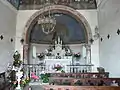 L'intérieur de la chapelle Notre-Dame-du-Rosaire.